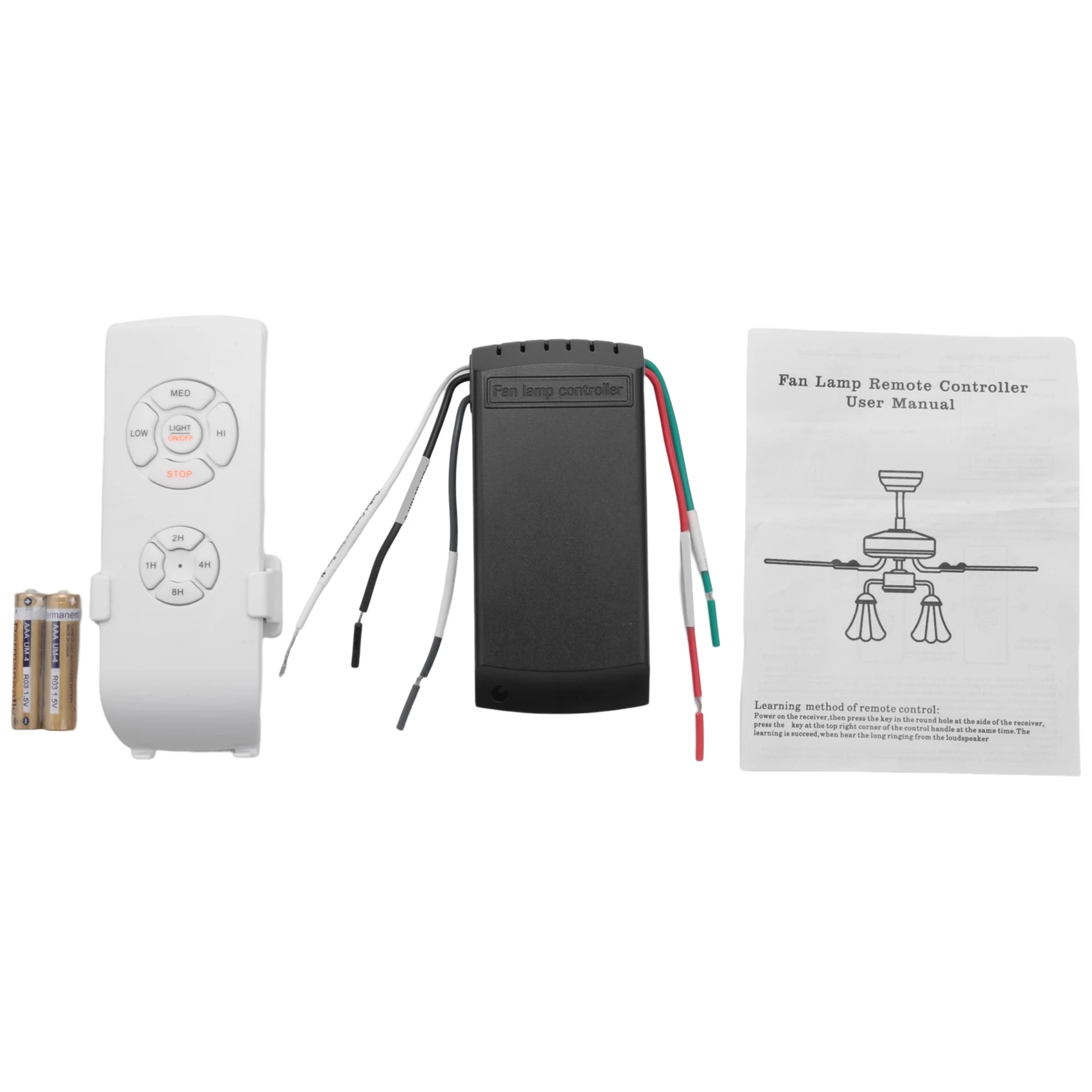 

A82T-Universal Ceiling Fan & Light Remote Control Kit Timing Wireless