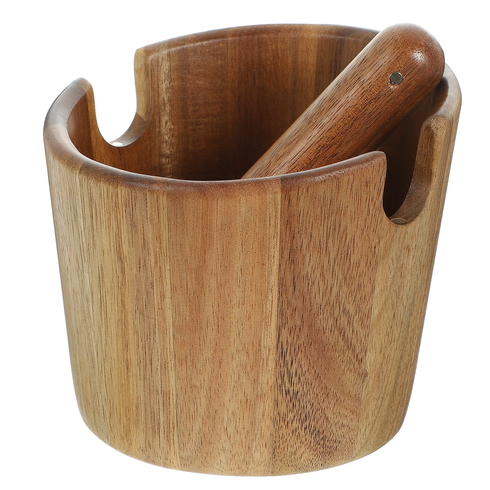 

Coffee Wooden Large Capacity Used Coffee Grounds Container Splash Proof For Espresso Machine Accessories Compost Bin