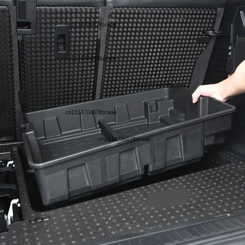 For Land Rover Defender 110 2020-2024 ABS Black Car Trunk Storage Box Classification Box Trim High Quality Car Accessories