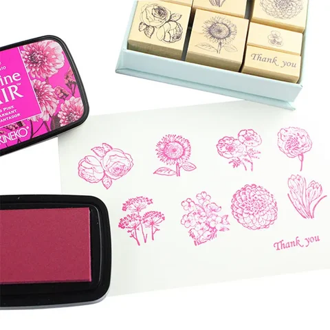 Быстросохнущая штемпельная подушечка для прорисовки деталей своими руками для создания поздравительных открыток, размазывающих штампы Tsukineko VersaFine CLAIR причудливые марки отзывы - №4