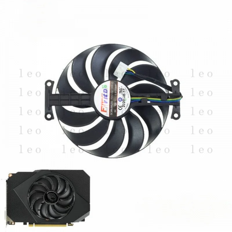 PP  Graphics Card Fan For ASUS Phoenix GeForce GTX 1630 GTX 1650 OC Edition Gaming