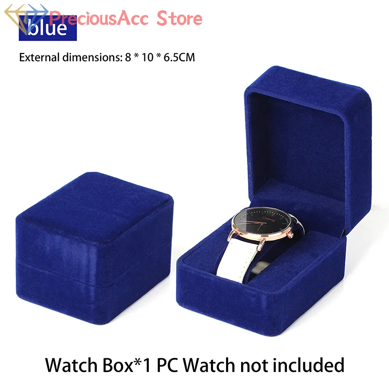 

Velvet Storage Case Business Packaging Boxes Watch Display Box Fashion Round Corner Smartwatch Clock Jewelry Accessories