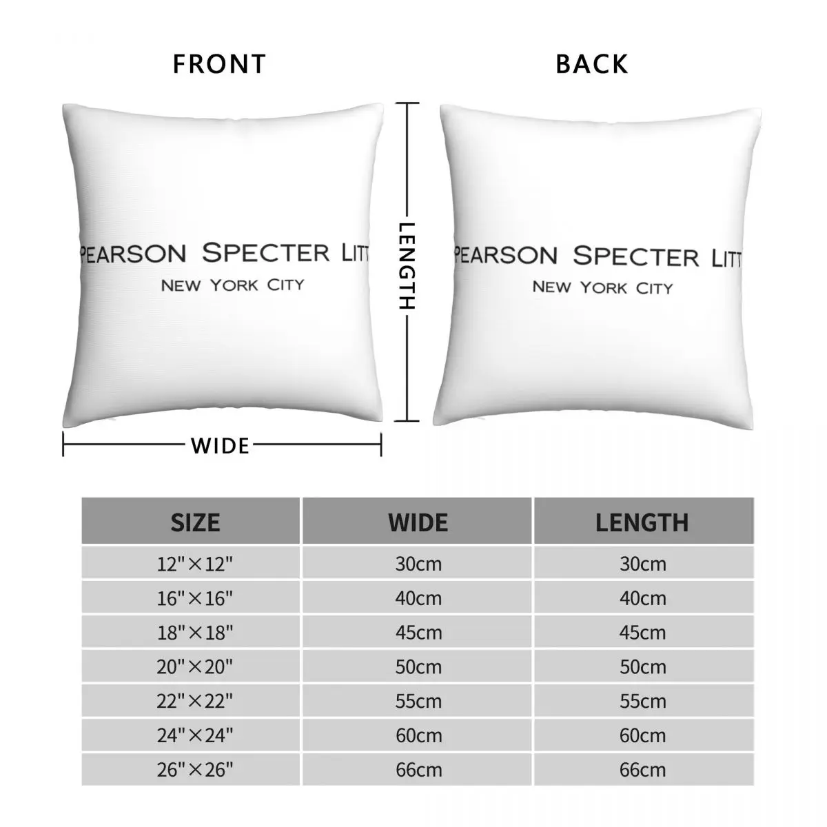 PEARSON SPECTER LITT Square Pillowcase Polyester Linen Velvet Creative Zip Decorative Pillow Case Home Cushion Cover Wholesale