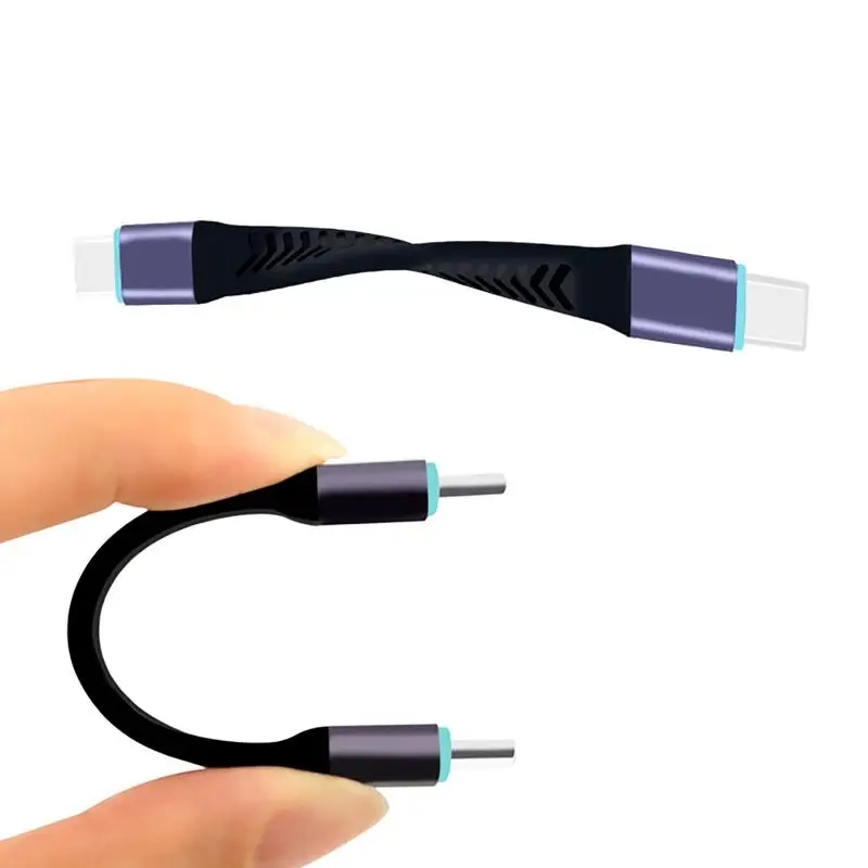 20 Гбит/с USB3.2 TypeC Кабель Быстрая зарядка UsbC к UsbC Кабель Высокоскоростная линия передачи данных TypeC Короткая линия 10 см