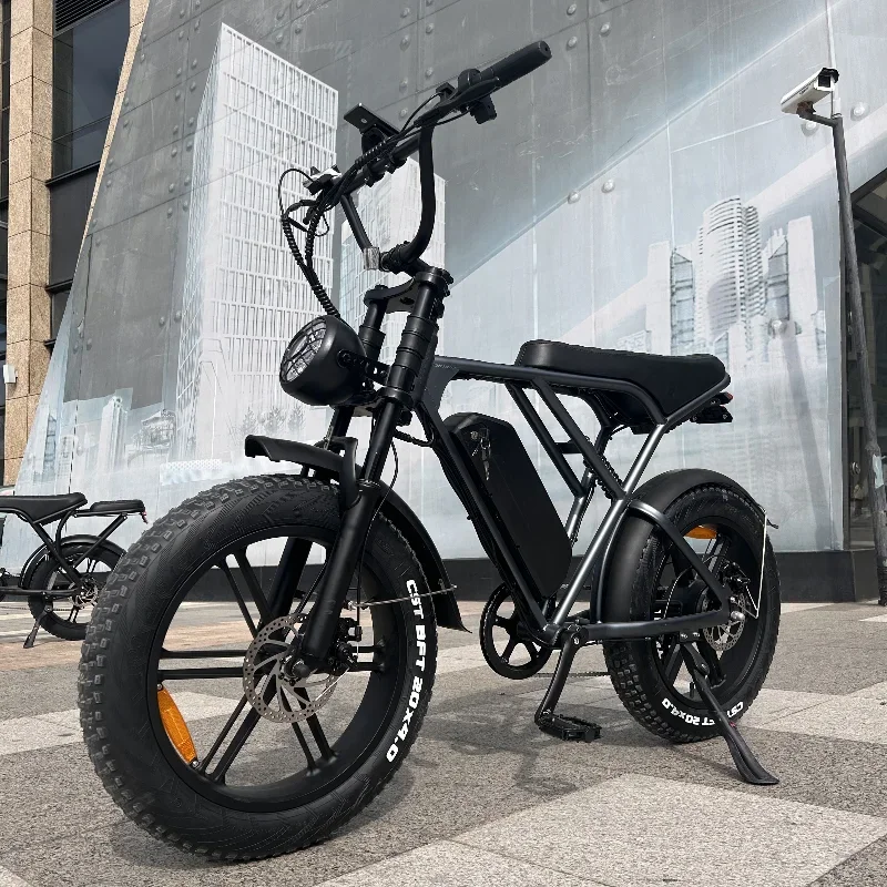 V8 Electric Fat Bike 20 Inch Aluminum Alloy 500W/1000W 48V Lithium Battery 7 Speed Rear Hub Motor Max Speed 50km/h