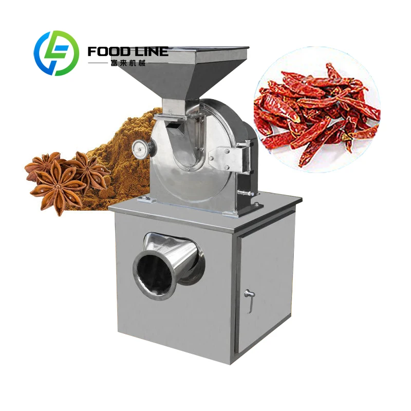 

Custom Easy to Clean Dry Pepper Corn Spice Grinding Machine for Lotus Seeds Snack Street Commercial Use Adjustable Coarseness