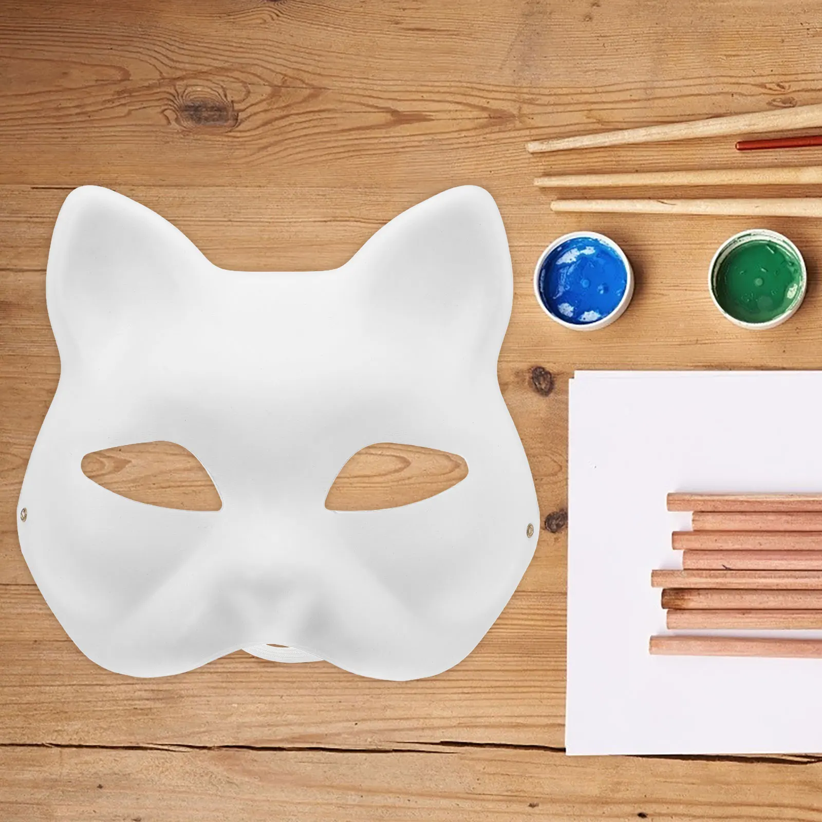 

3 Pcs Mask Cat Carnival Masks Blank to Decorate Animal Crafts Halloween for Women