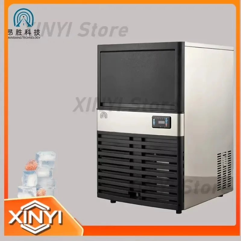 66lbs/24h Stainless Steel Under Counter Ice Machine with 20lbs Storage Bin for Professional Bar Cafe Restaurant Kitchen Pro