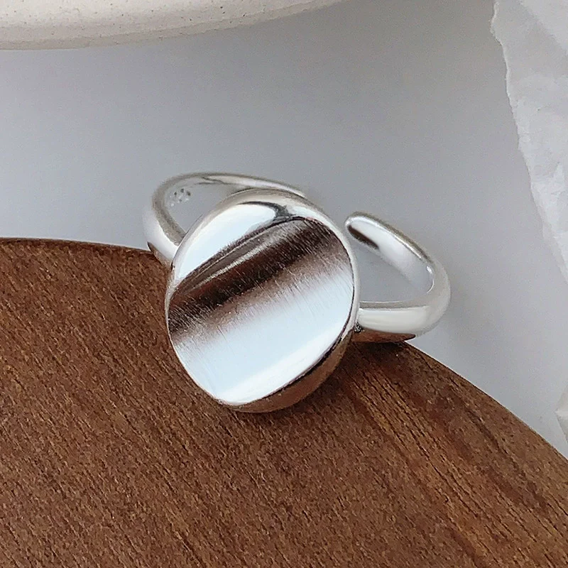 XIYANIKE أنيقة القطع الناقص الهندسة قابل للتعديل خواتم للنساء فتاة موضة جديدة مجوهرات اكسسوارات هدية حفلة عيد ميلاد anillos