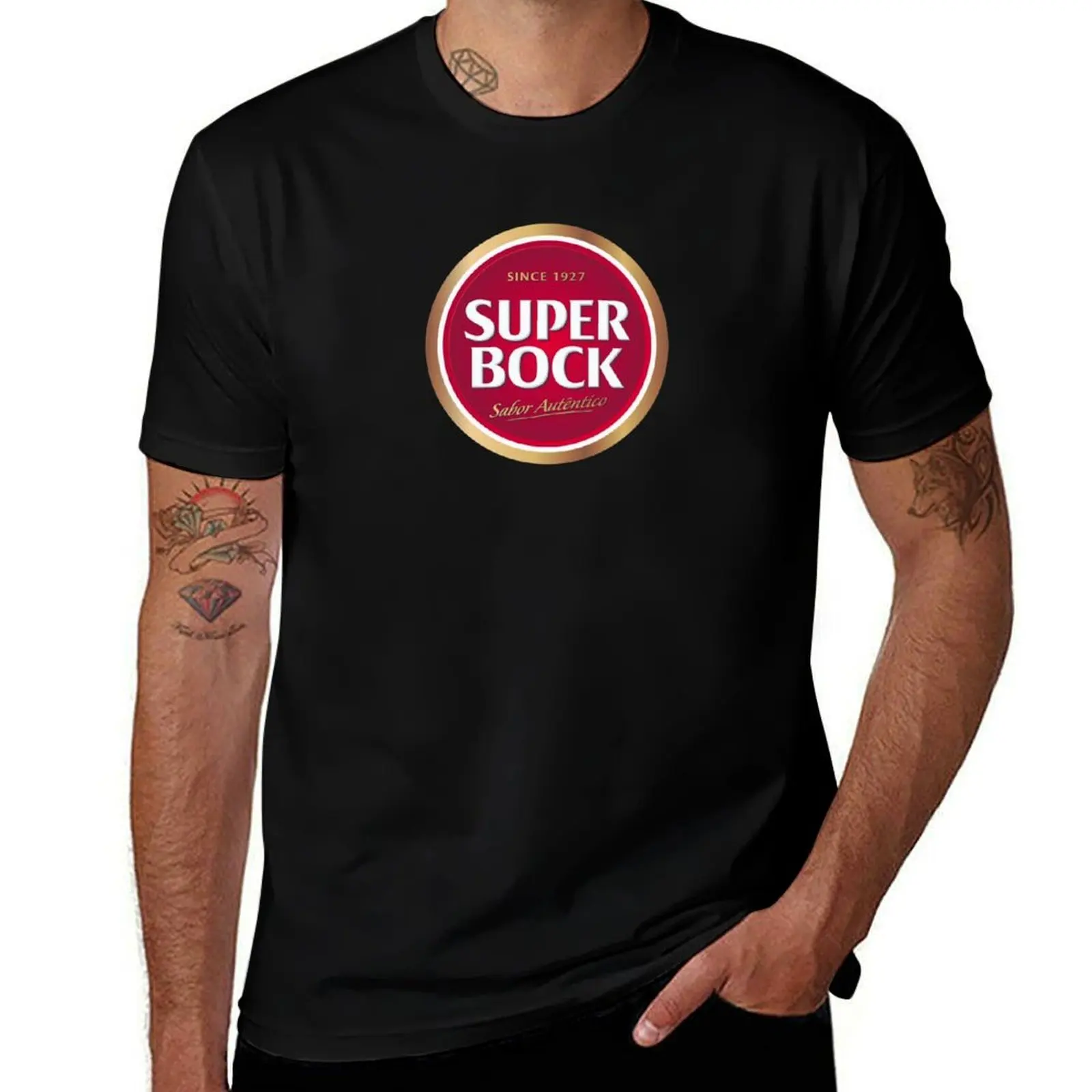 

Футболка с логотипом Super Bock с 1927 года, мужская футболка, дизайнерская футболка с аниме, футболка
