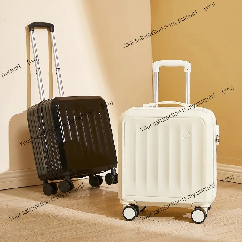 18-Inch small suitcase free of check-in, lightweight mini password trolley case