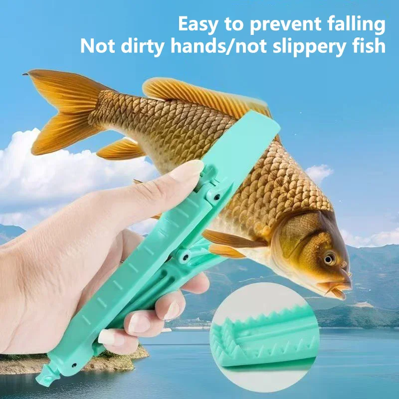 Hand Control Fishing Tackle Tool - 1PC Multifunctional Fish Clip, Body Grip Clamp Grabber with Lock Switch