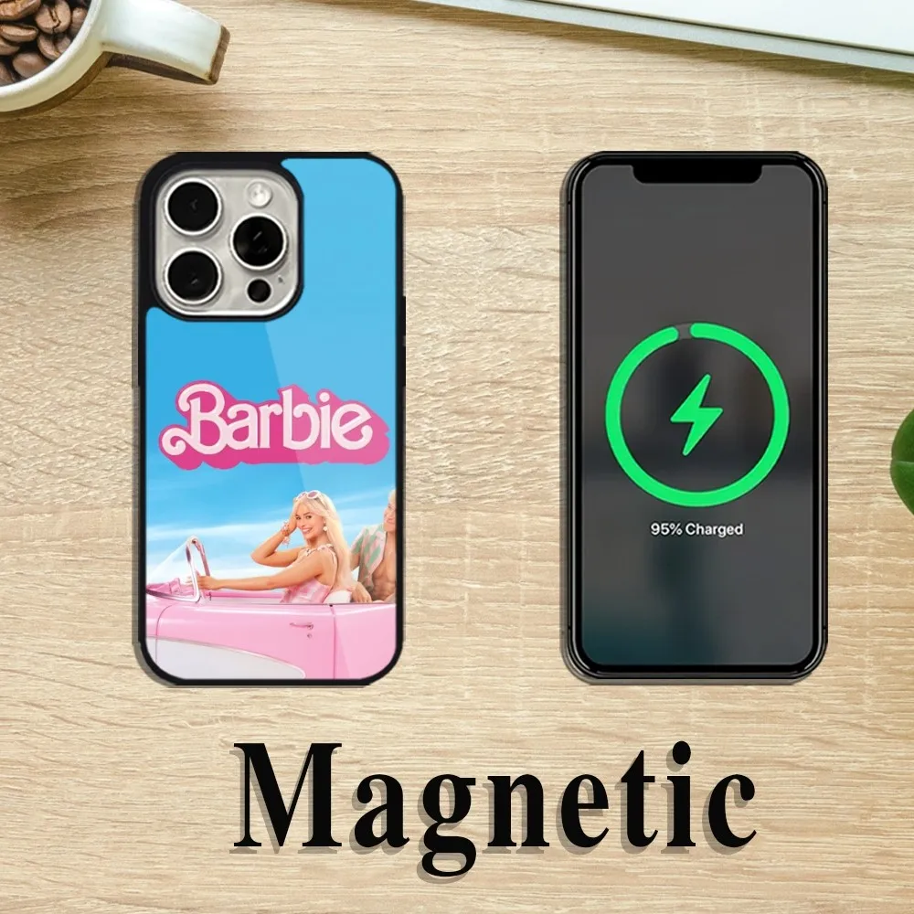 Beast Kingdom Movie B-Barbies Phone Case For iPhone 11 12 13 14 15 Pro Max Plus Magsafe Magnetic Wireless Charging