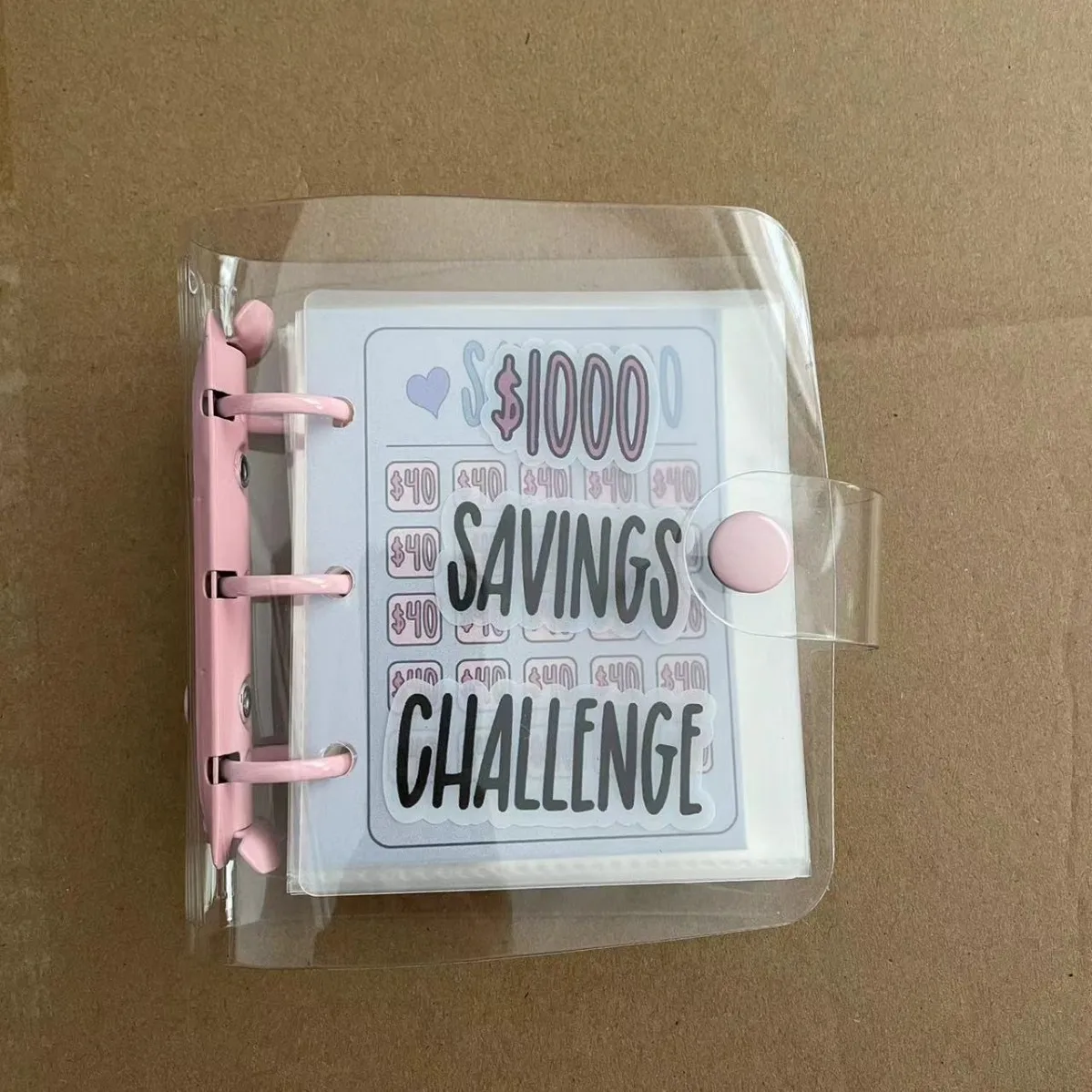 1-Pack Organization Challenge Binder: A cash envelope system designed to simplify budget management and financial planning