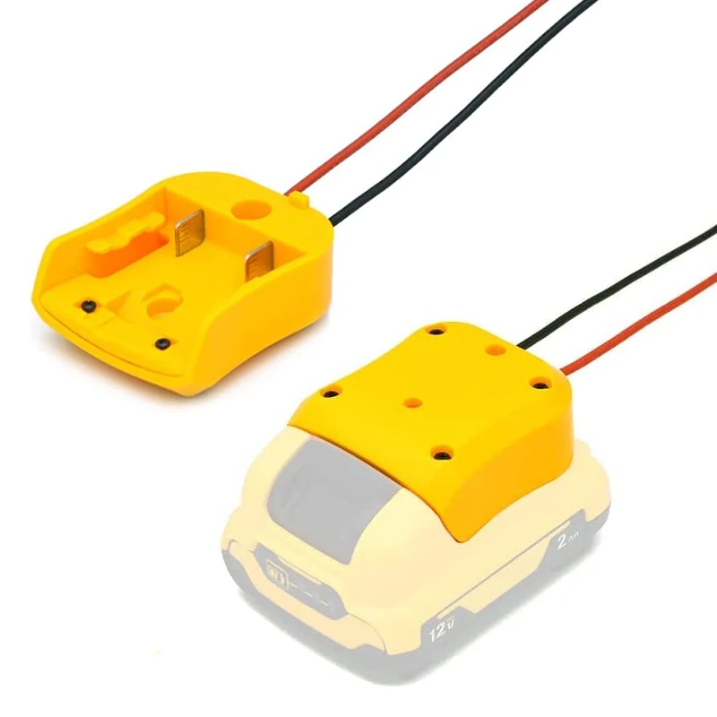 Imagem -02 - Adaptador para Dewalt 12v Max Bateria Doca Conector de Alimentação Ferramenta Elétrica Conversor de Bateria com 14awg Fio para Dewalt 10.8v12v Peças