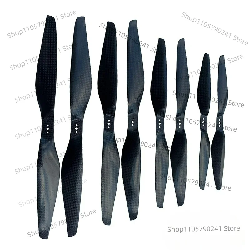 3K Carbon Fiber RC Airplane Propeller Blades Compatible With Electric Model 8055 9055 1055 1155 1255 1355 1455 1555 Parts