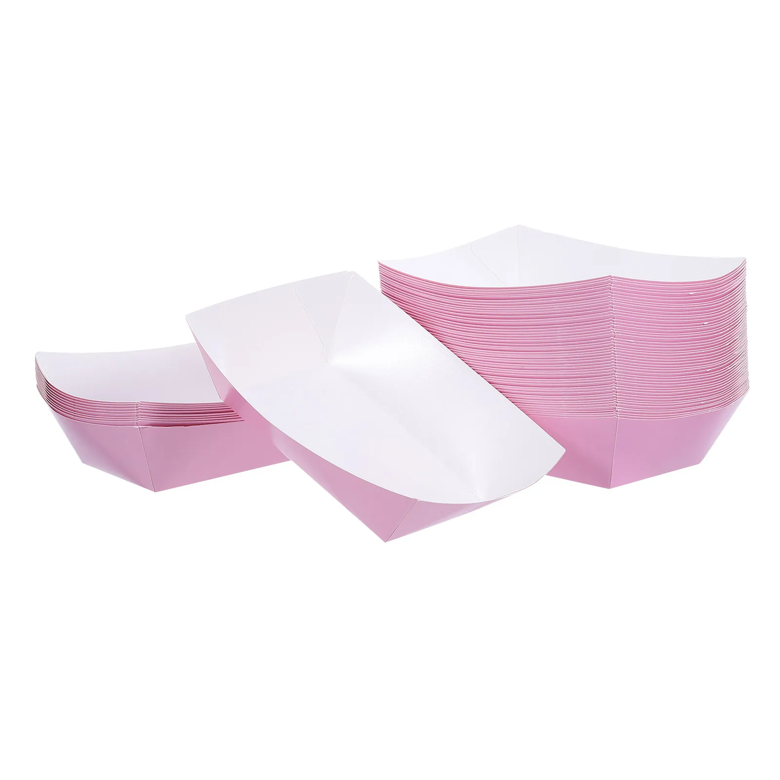 60Pcs Natural Kraft Taco Trays Disposable Boat Plates for Tacos Sushi Sashimi Graduation Birthday Buffet Snack Serving
