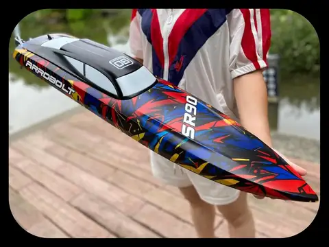 SR80 SR90 RTR S2 S3 S6 35.43" Inch 90CM Vector Atomic Large Remote Control Brushless Speed Boat Alloy Parts 80km/h for Adults