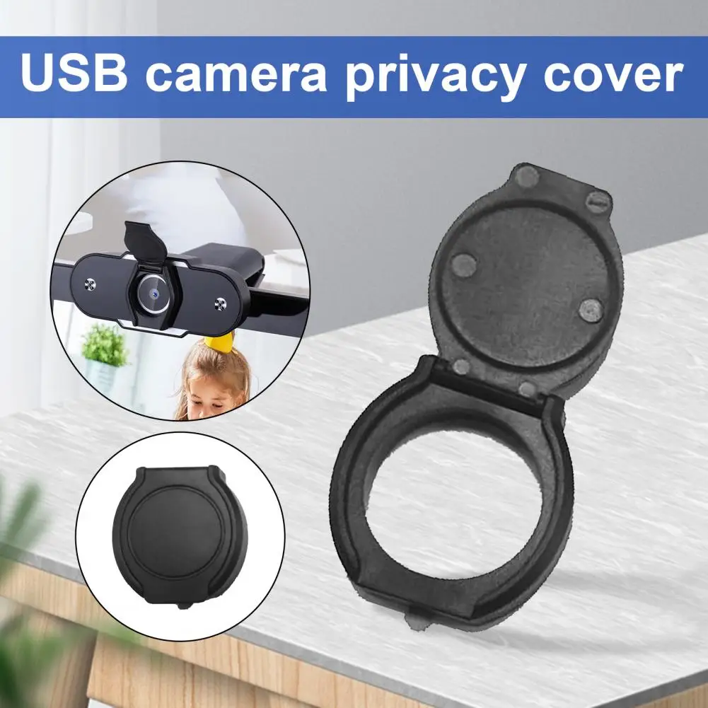 Webcam Lens Cap  Durable Anti-spy PC Webcam Lens Cap  Paste Design USB Webcam Cover