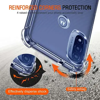 適用於摩托羅拉 Moto E20 E30 E40 E22 E22i E22s E32 E32s E6 Play E6s E7 Plus E13 E7Power 的 1.5MM 厚氣囊透明保護殼 10 最佳銷售 摩托羅拉 G60s - №10
