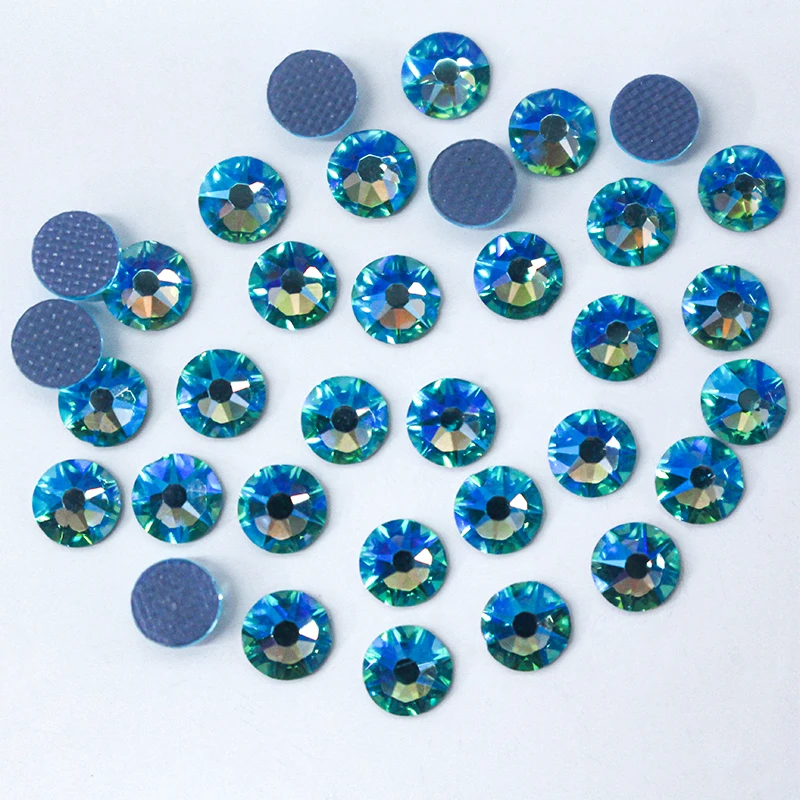 5A Top Quality 8 big 8 Small 16 facets 2078 cut hotfix rhinestone Iron crystal with super strong glue and high shine light