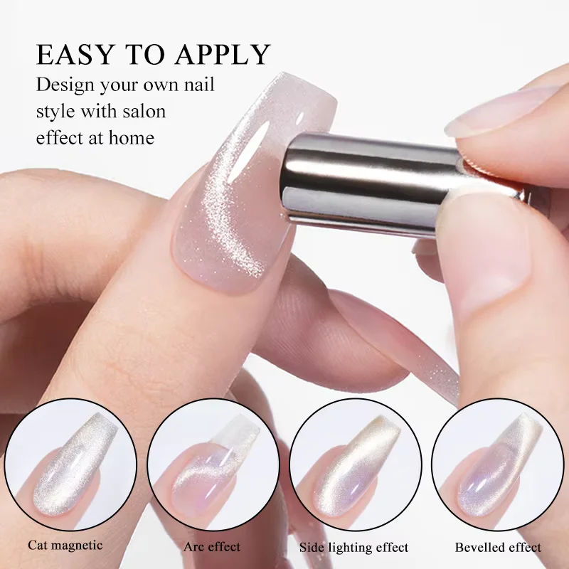 2.5x0.5cm Round Nail Art Cat Eye Gel Magnetic Pen for Gel Nail Polish 3D Cat Eye Nails Painting Strong Stick Manicure DIY Tools image 2