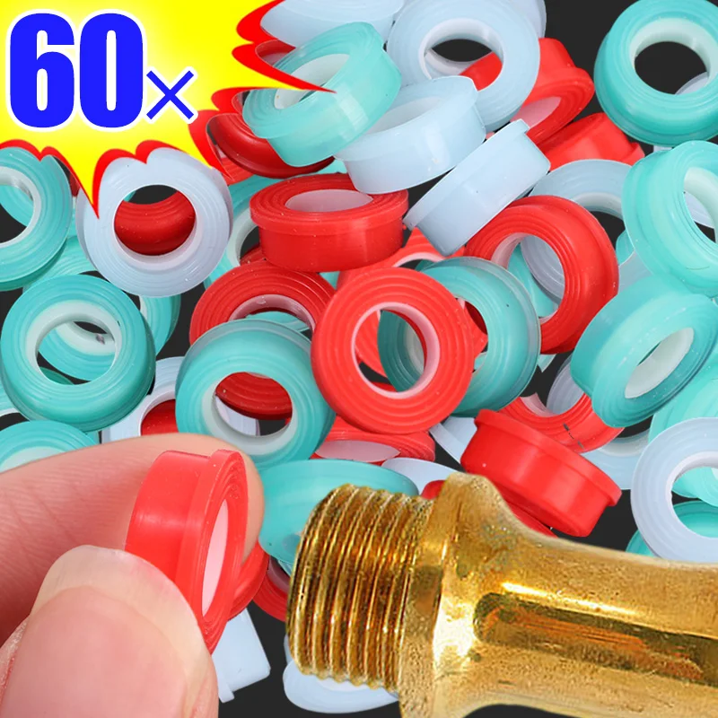 Replaceable Faucet Valve Core Silicone Sealing Gasket Leak-Proof Pipe Faucet Gaskets Washer Tap Spool Fittings Sealed Rings