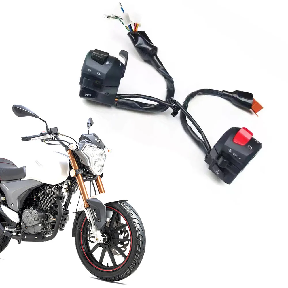 Nowy motocykl pasuje Keeway Rkv 125 Rkv 150 Rkv 200 kierownica włącz kontrola sygnału przełącznik dla Keeway Rkv125 / Rkv150 / Rkv200