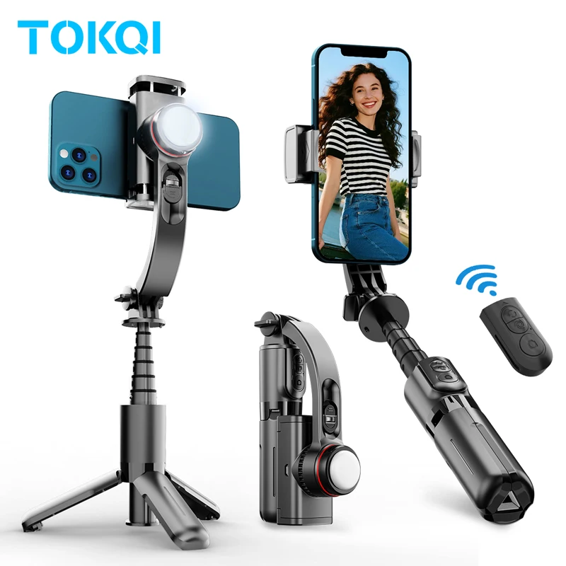 TOKQI L18s Gimbal Stabilizer Selfie Stick Tripod Extendable 