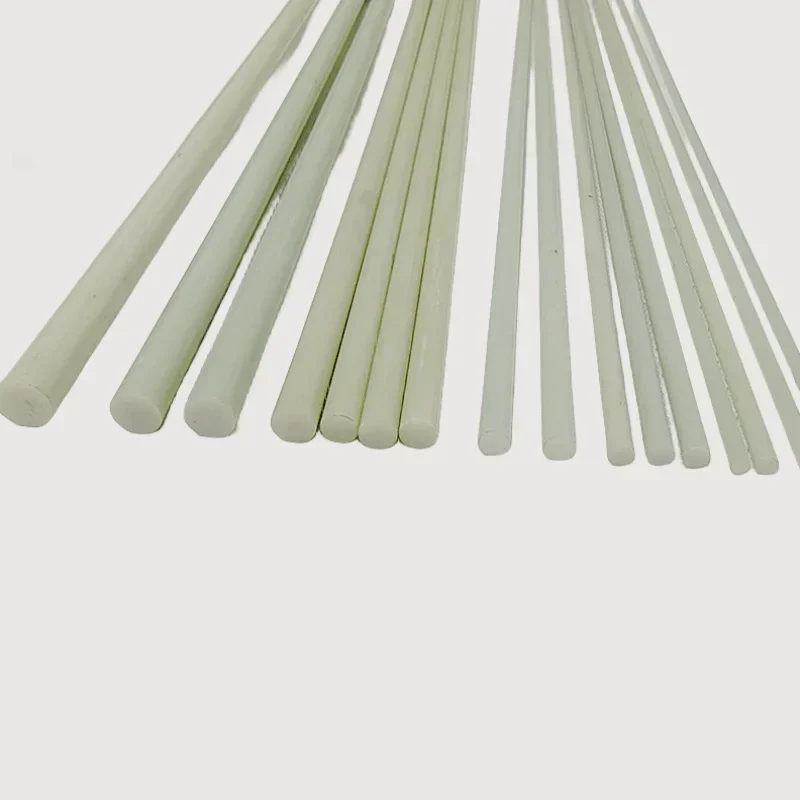 10pcs white glass fiber Rod 0.8mm/1mm/1.2mm/1.5mm/1.6mm/2mm/2.8mm/3mm/4mm/5mm/6mm/7mm/8mm/9.5mm/10mm Fiberglass rod Lenght 500mm