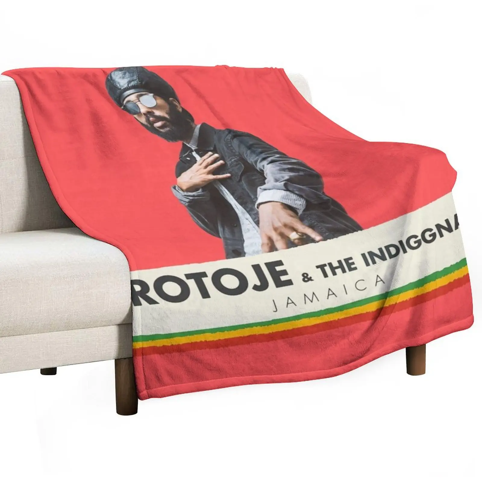 

Protoje And The Indiggnation Jamaican Subculture Singer Throw Blanket funny gift Summer Blankets