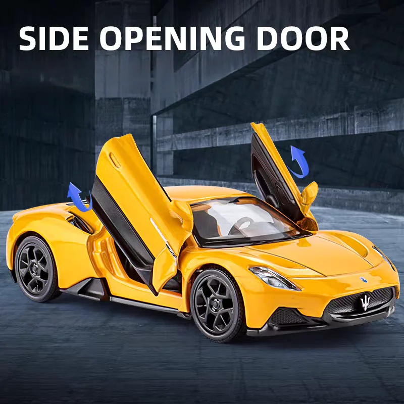 Maserati MC20 Supercar Моделирование литья под давлением и игрушечный автомобиль с откатом автомобиля RMZ city 1:36 Коллекционная модель из сплава Подарки для детей