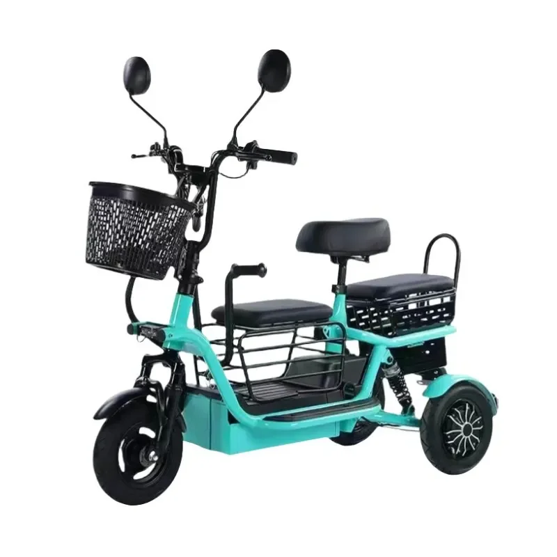 Electric Tricycle Foldable Battery Scooter for Elderly Shopping Baby Transport Light Household Energy Saving Delivery Vehicle