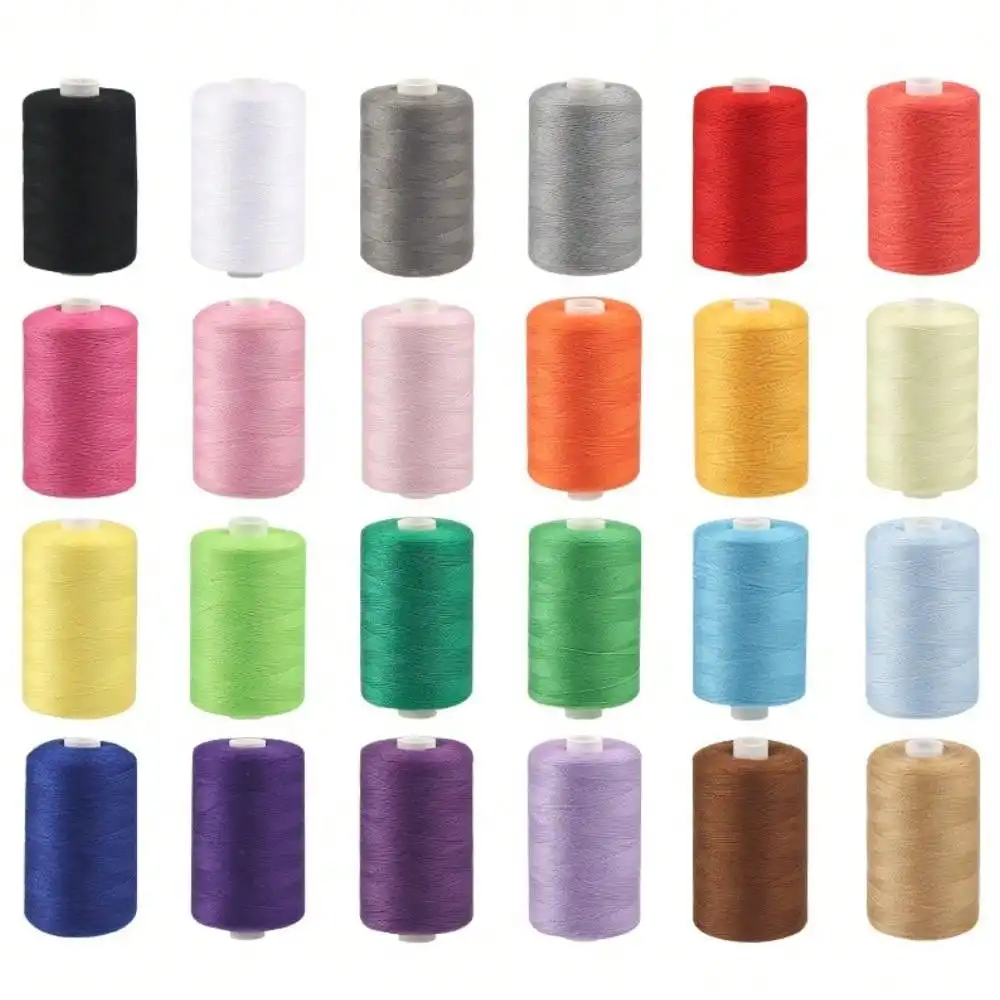 3 Rollen Nähgarn aus Polyester, 1000 Yards pro Rolle, für häusliches DIY-Nähen und Sticken