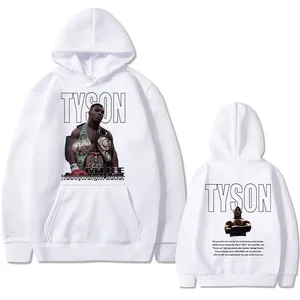 König Mike Tyson doppelte Männer und Frauen mit bedruckter Kapuze, Vintage Sweatshirt, große Herren -Hoodies, coole Streetwear 6 Hauptverkaufs -Sweatshirt -Box - №2