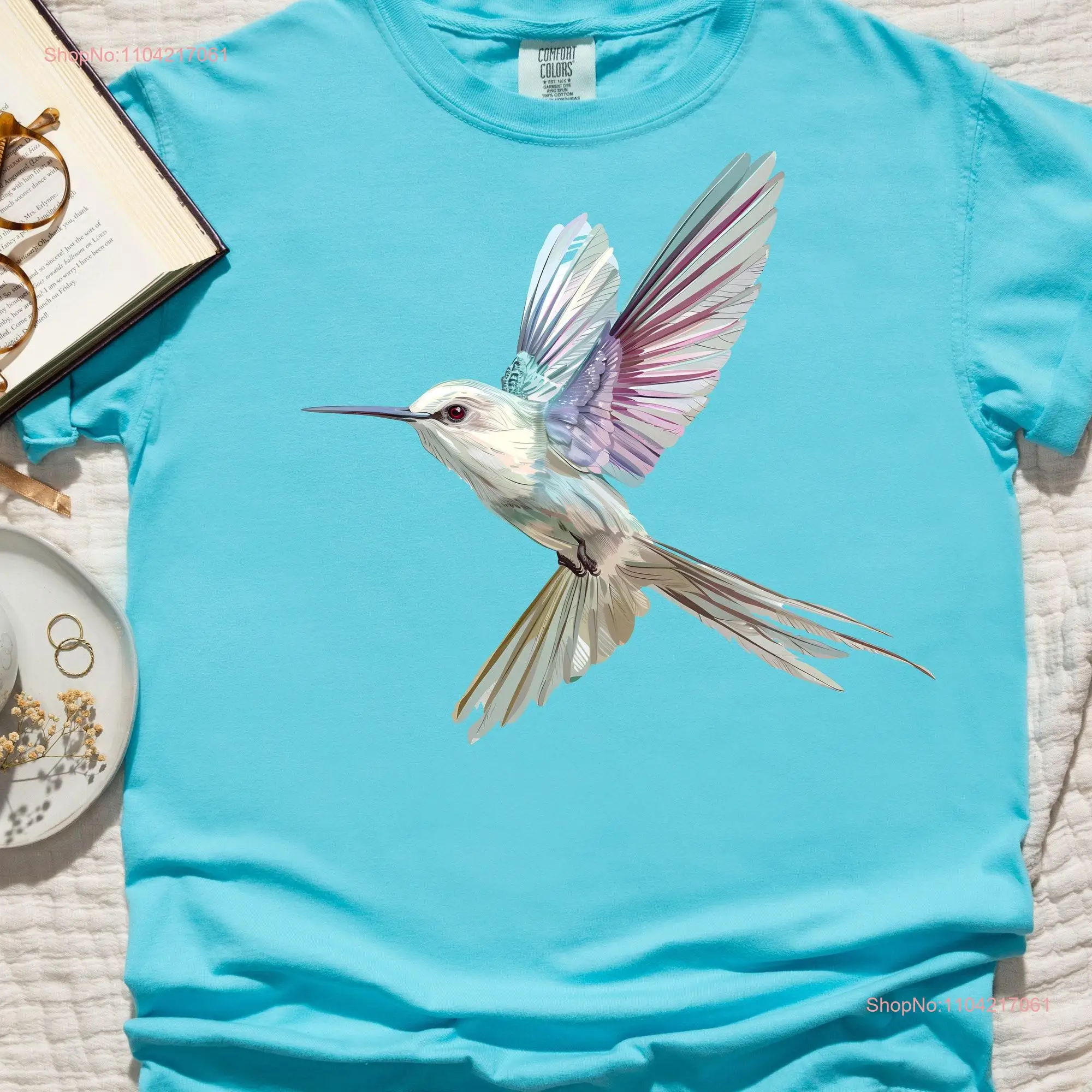 Hummingbird T Shirt Nature Bird Nerd Watcher Wildlife Cottagecore For Her long or short sleeves