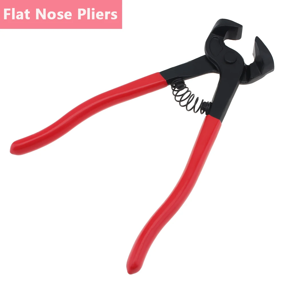 Glass Tile Mosaic Nippers Heavy Duty Double Round Wheel Glass Flat Nose Trimming Clamp Pliers Ceramic Tile Cutting Tongs Tools