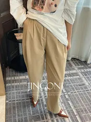 Pantaloni cargo Y2K Abbigliamento donna 2024 Donna Tendenza autunnale Stile moda coreana Pantaloni lunghi eleganti vintage Gamba larga a vita alta