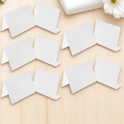 

10pcs Dry Erase Acrylic Table Number Sign Wedding Seating Stand Reusable Writable Menu Board Gold Desk Name Holder For Event
