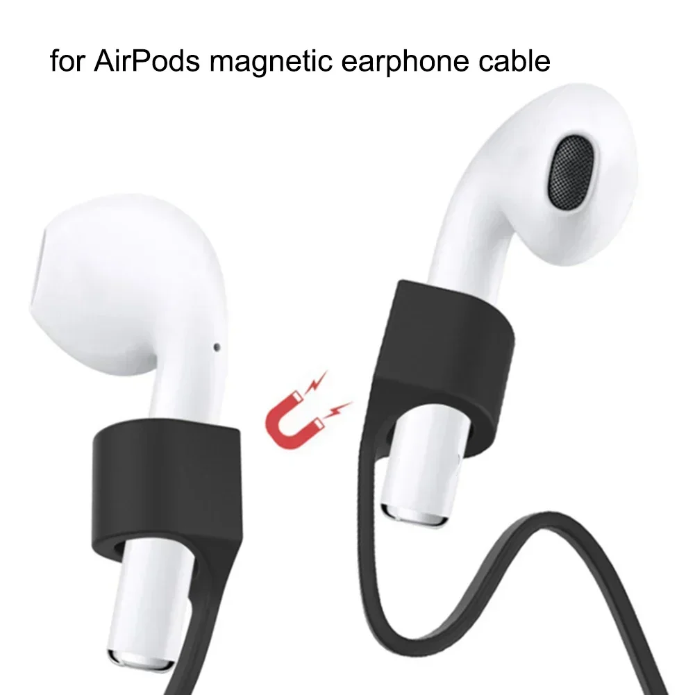 Headset nirkabel magnetis, tali anti-hilang kabel pencegah kehilangan untuk AirPods untuk earphone tali Anti hilang