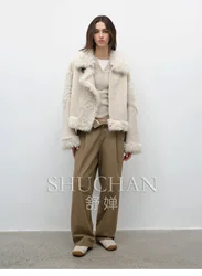 2024 New Casual Street Double-faced Fur Coat Women Winter Warm Casaco De Frio Feminino Inverno  Fur Coat Women