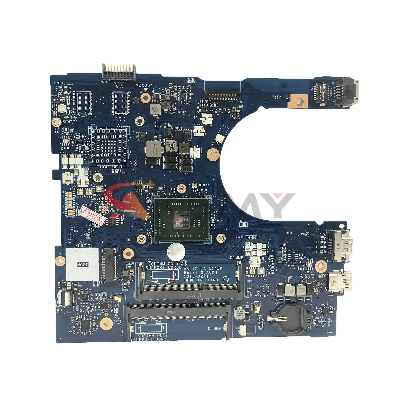 Placa base LA-C142P para ordenador portátil, para dell INSPIRON 5555, 5455, 5755, AAL12, CN-09J3FV, 0799KM, A4, A6, A8, A10, cpu DIS o UMA