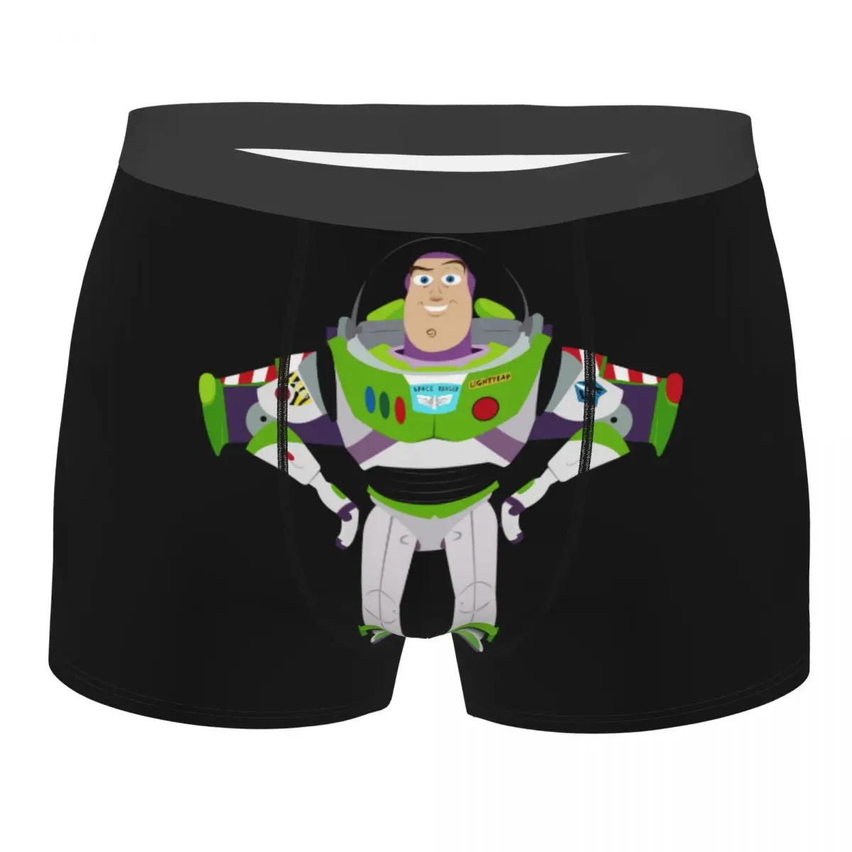 Custom Toy Story Buzz Lightyear Cartoon Underwear Men Stretch Boxer Briefs Shorts Panties Soft Underpants For Homme