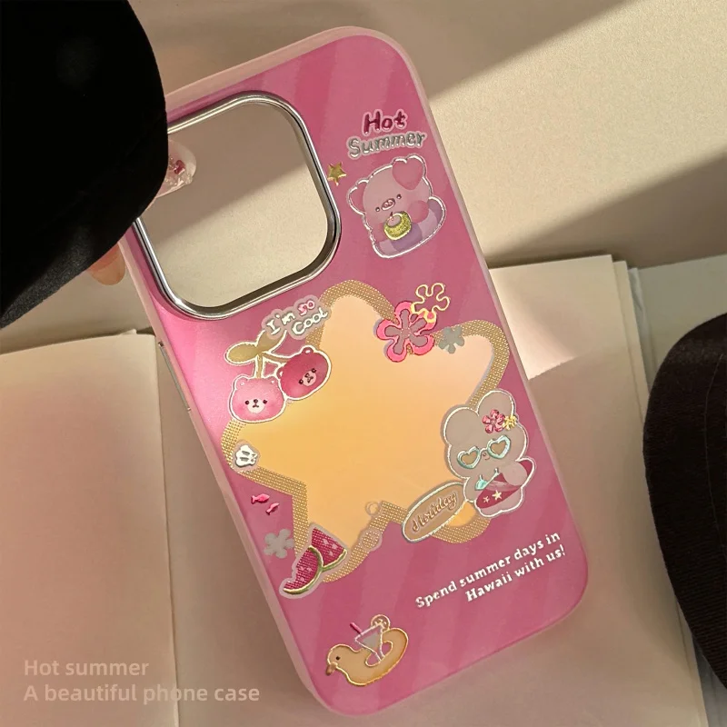 

Rose Red Cartoon Suitableiphone16Phone Apple15PromaxAnti-Fall14Electroplating13Laser11