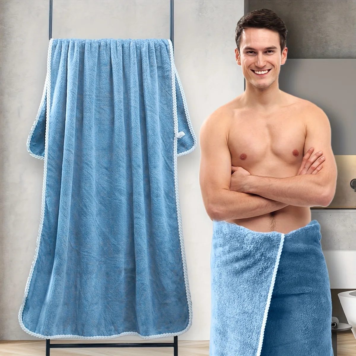 Thickened Bath Towel Large Size Coral Velvet Absorbent Quick Dry Soft Skin Friendly Shower Towels Home Bathroom Accessories