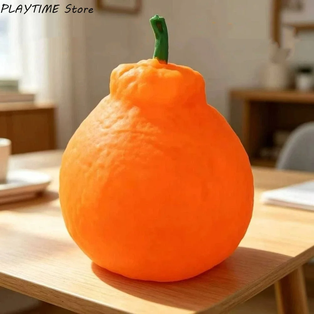 Release Hand Big Radish Squeeze Toy Sensory Relax Gift Simulated Big Pumpkin Vent Toy Stretch Big Orange Slow Rebound Toy