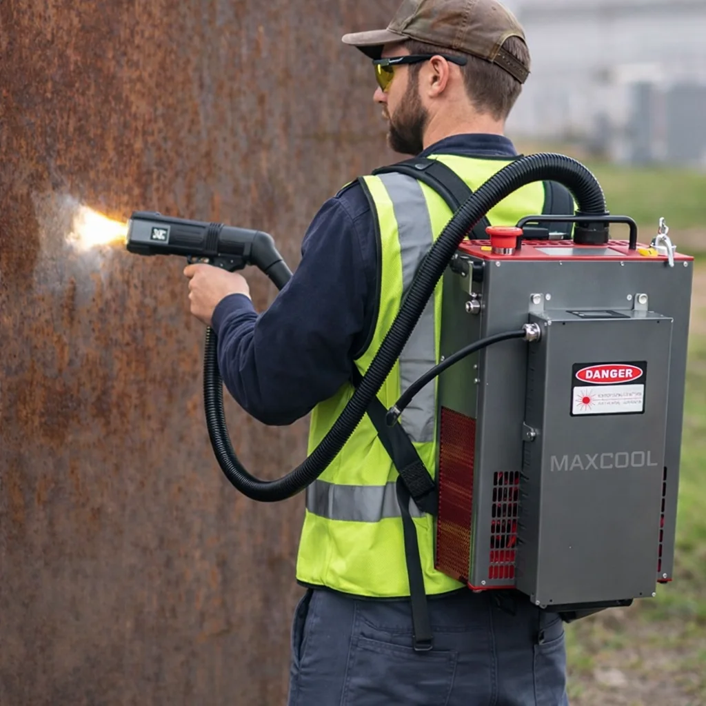 

Portable 100W 200W 300W Backpack Pulse Laser Cleaning Machine for Graffiti Rust Removal on Wood Metal Aluminum Plastic & Leather