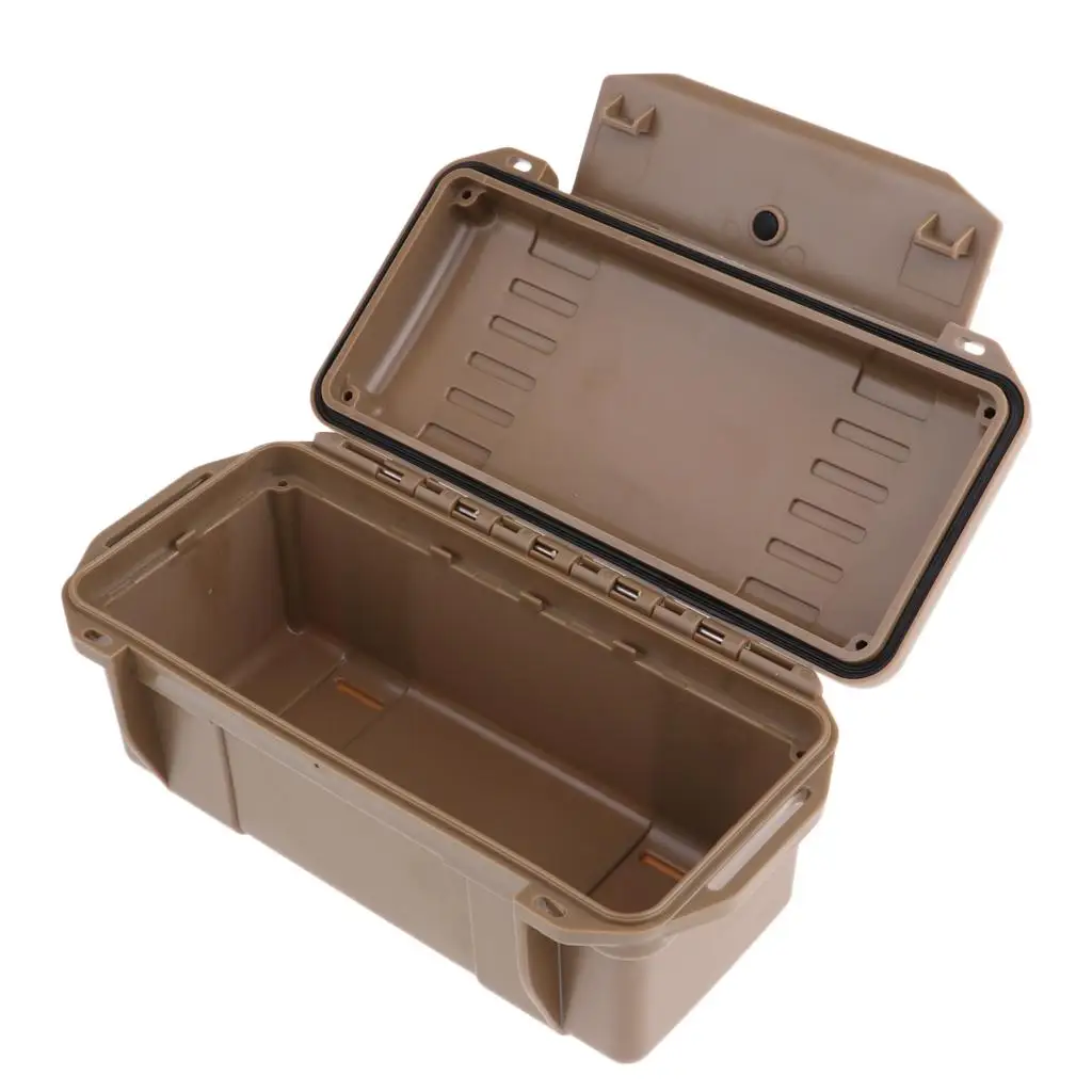 Outdoor Shockproof Box Waterproof Hard Case Survival Storage Container for Fishing Backpacking