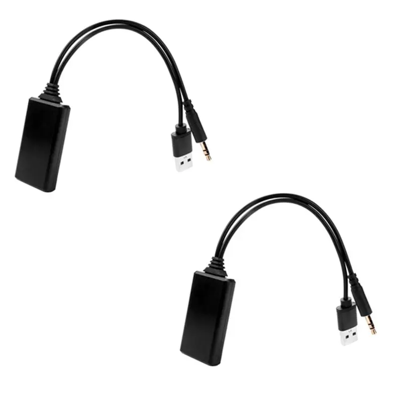 Durable-2 PCS Car Wireless Bluetooth Module Music Adapter Aux Audio USB 3.5Mm Socket For Bmw E90 E91 E92 E93