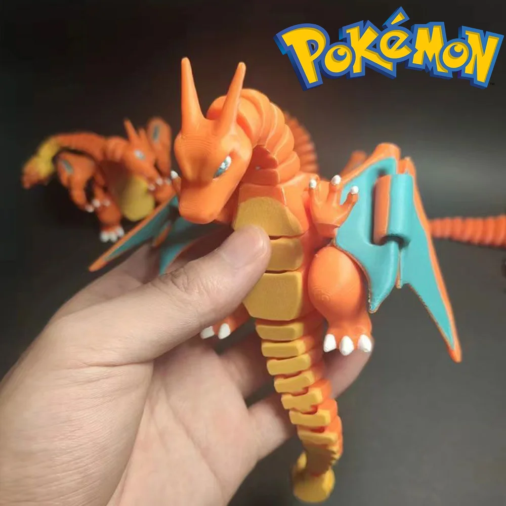 

3D Printing Pokemon Charizard Model Figure Multiple animal appearance Multi-joint movable Room Decoration Children's Toys Gifts